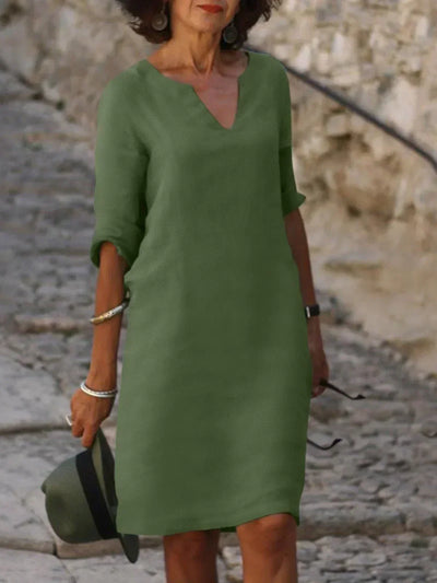 JOSETTE – Elegantes Kleid mit V-Ausschnitt