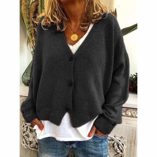 Modischer Casual V-Ausschnitt Mantel