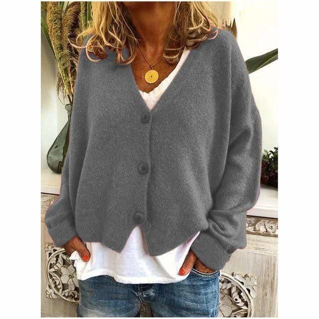 Modischer Casual V-Ausschnitt Mantel