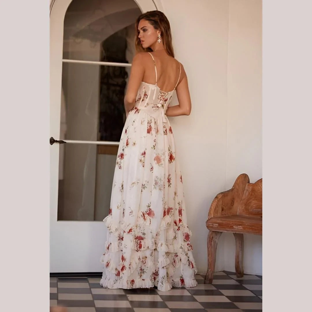 Sonja | Midikleid mit Blumenmuster